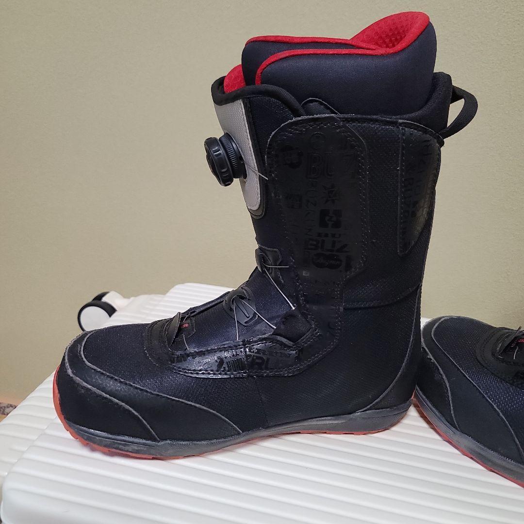 BOAシステム ブラック/レッド スノーボードブーツ