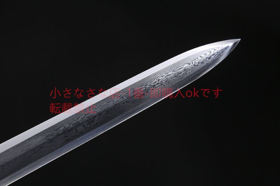 古貨剣純銅金百錬模様鋼  古兵器 武具 刀装具 日本刀 模造刀 居合刀