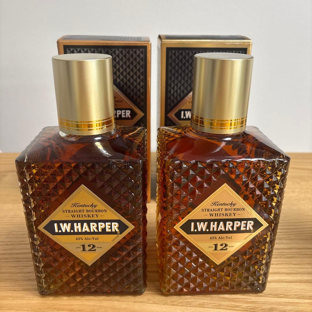 I.W.HARPER12年 ストレートバーボンウイスキー 750ml 2本セット