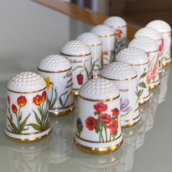 希少品！フランクリン1978年発行 シンブル 指貫き 12種セット