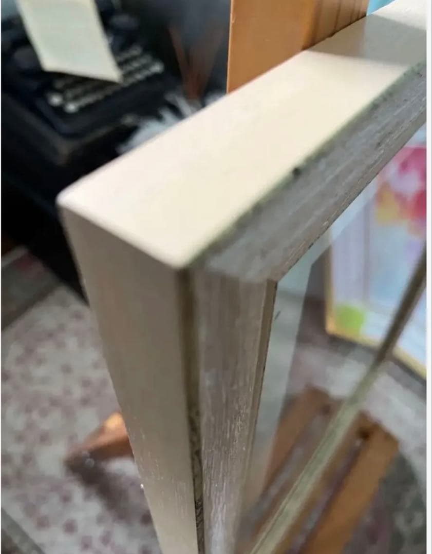 希少　シルクスクリーン　限定版　サイン、ED有　アンティーク額　ジニー・キム　蝶