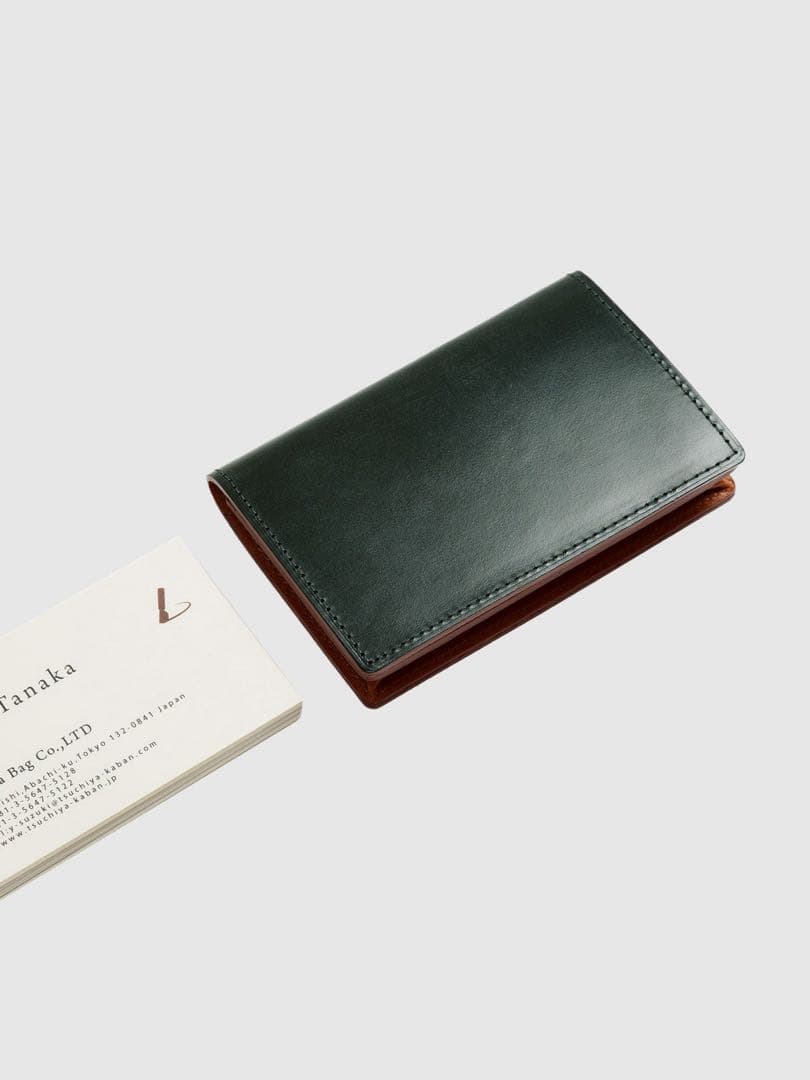 ✨【新品未使用】土屋鞄　ブライドル名刺入れ　ダークグリーン カードケース　日本製