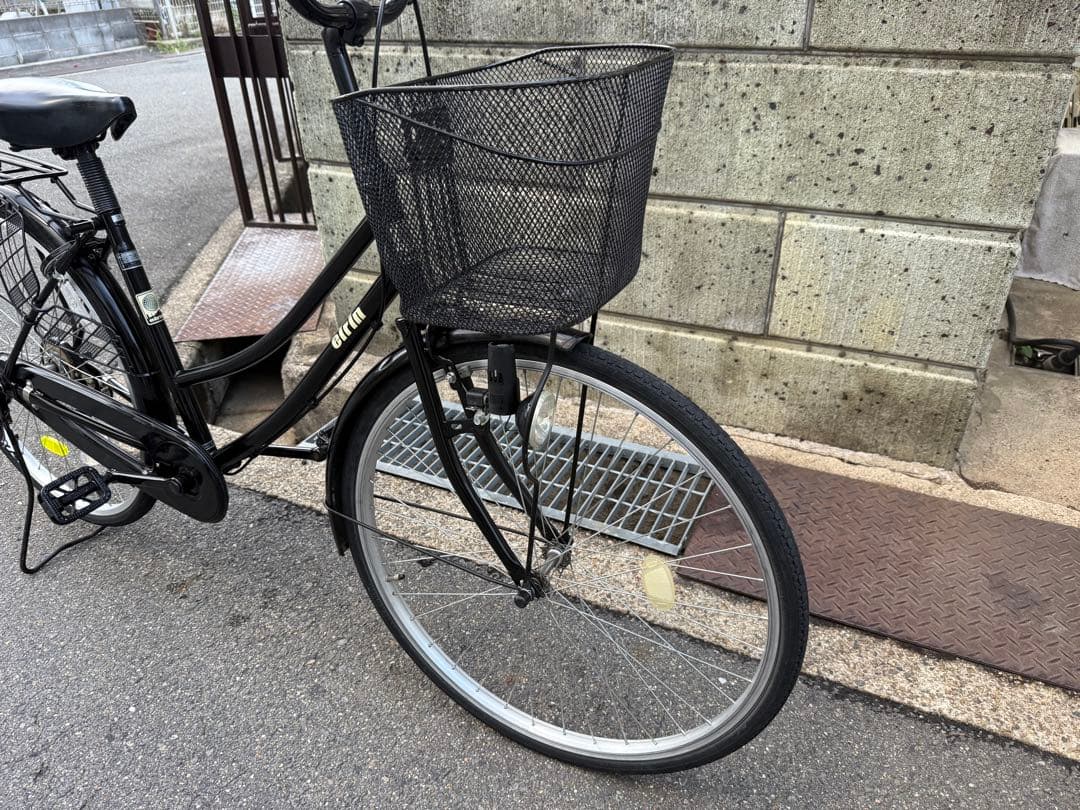 ★美車★26型シティサイクル★ブラック ★50キロ未満陸送陸送費込★