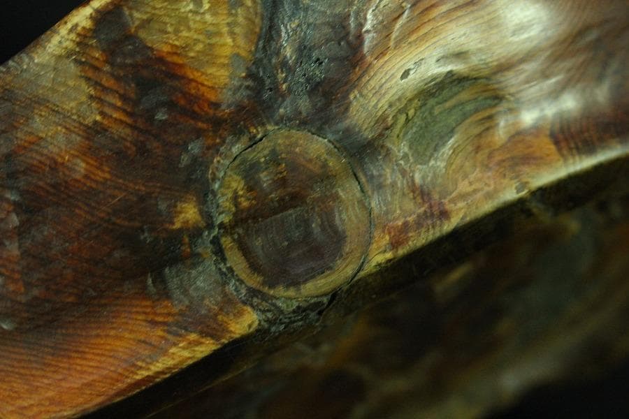 老松 古材 盆 煎茶 敷き盆(K-RC949)