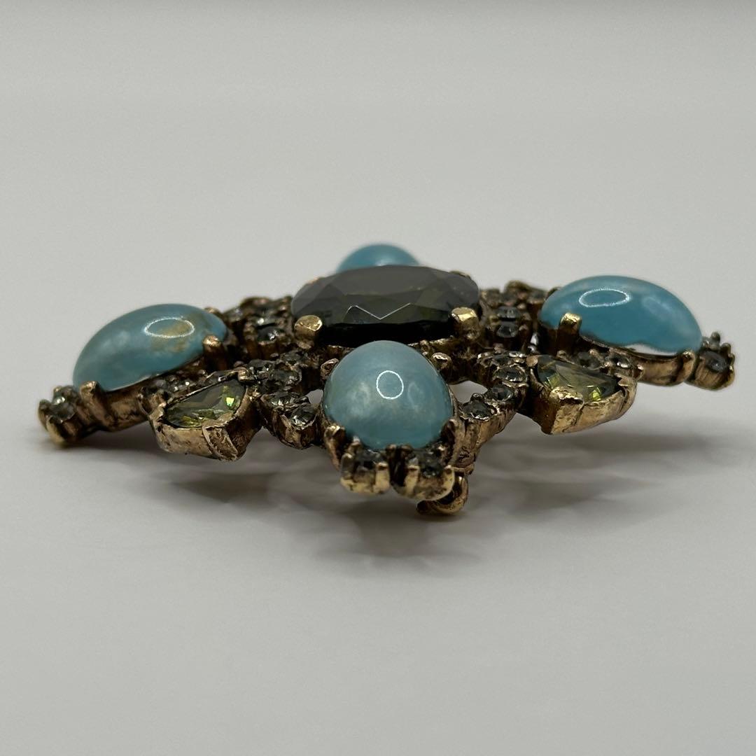 【希少】CINER サイナー ブローチ カラーストーン ラインストーン