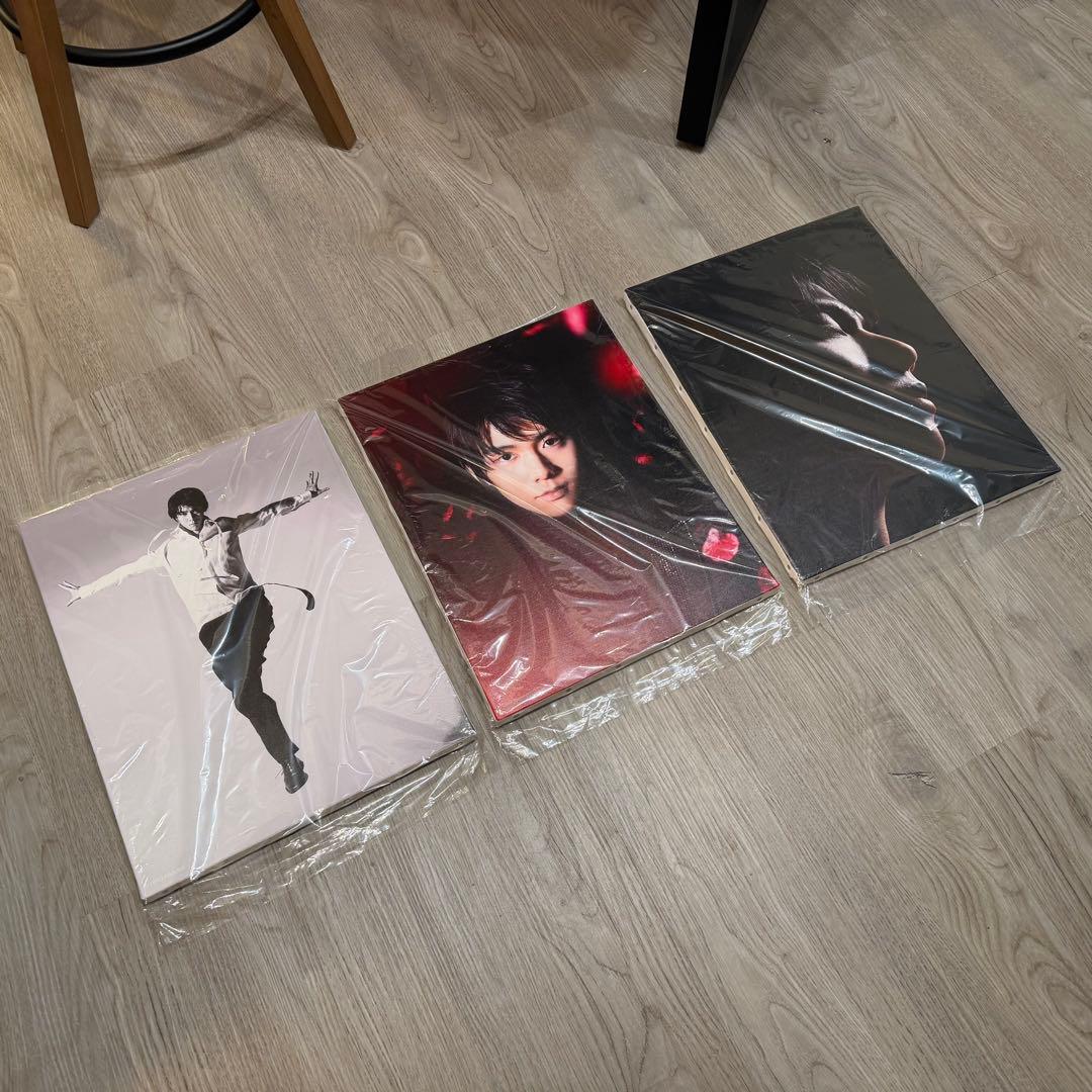 羽生結弦 プレミアムキャンバスパネル 3枚セット 完全受注生産