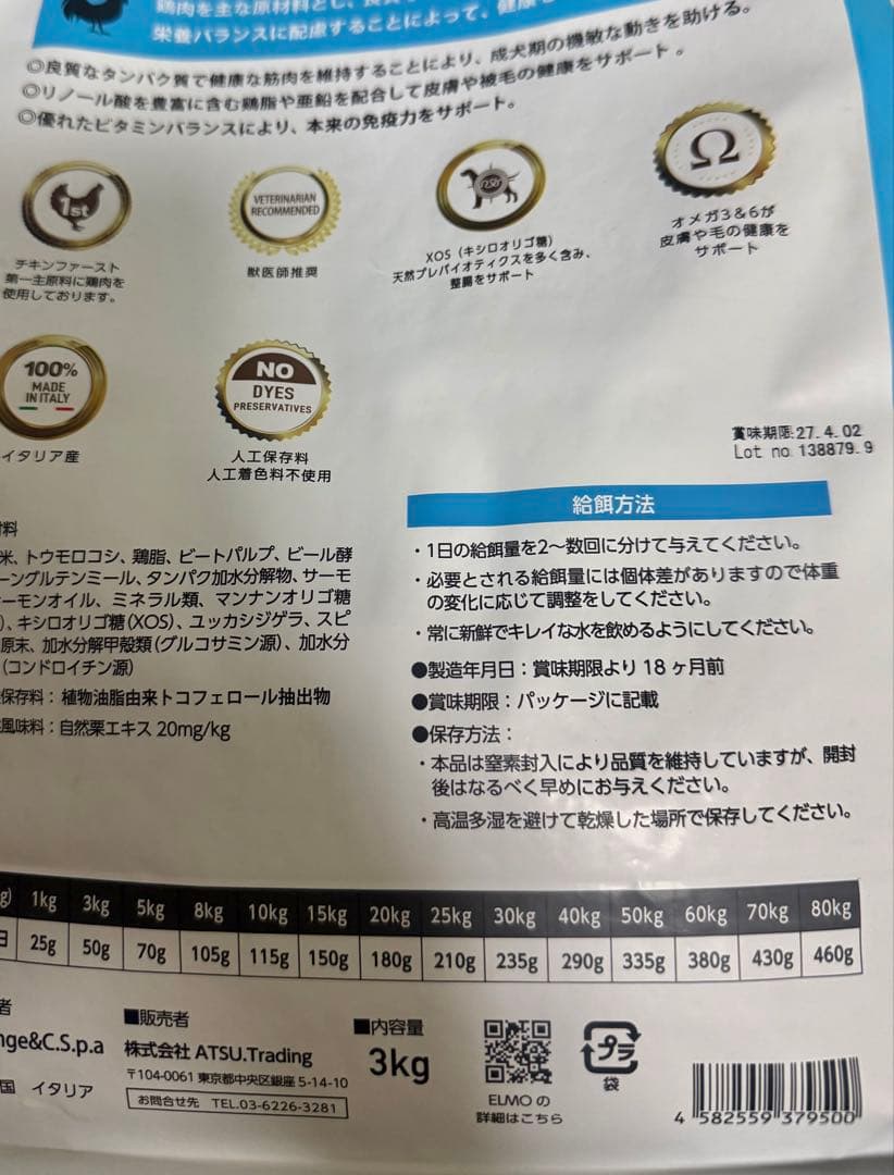 合計13.6kg エルモ　リッチインチキン　アダルト　ドッグフード　ドライフード