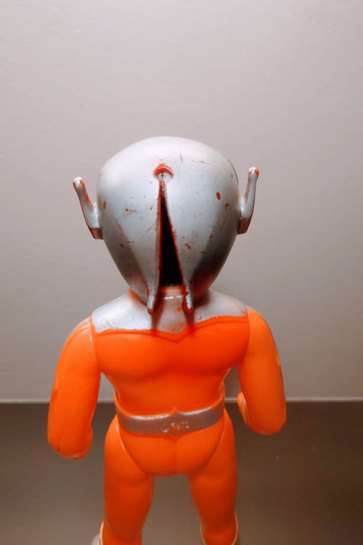 美品 当時物 旧バンダイ ファイヤーマン 面取れ マスク取れ スタンダードソフビ