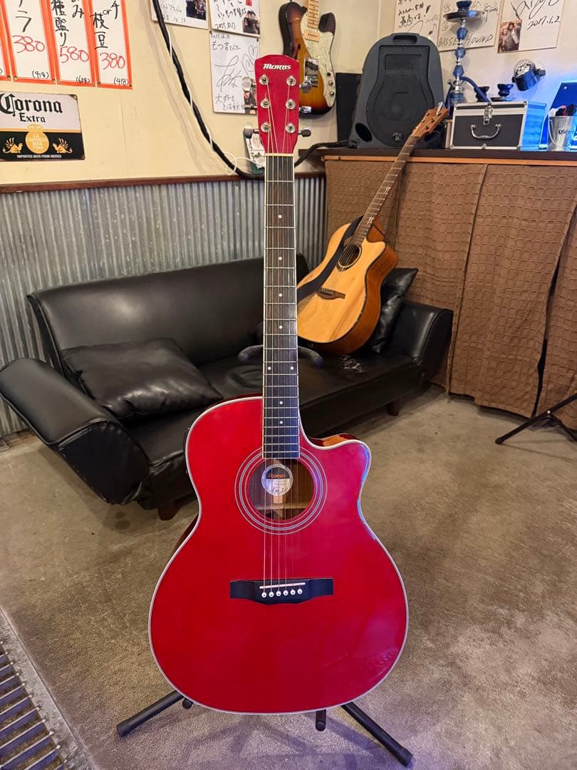 Morris R-401 SR アコースティックギター レッド
