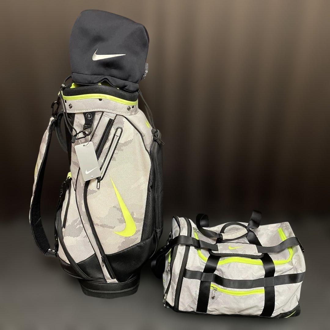 ナイキ　キャディバッグ　ボストンバッグ　新品アイアンカバー　新品ネームタグ付き