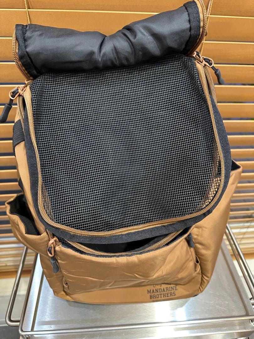 【美品】MANDARINEBROTHERSキャリーバッグ前抱き&背負い 2way