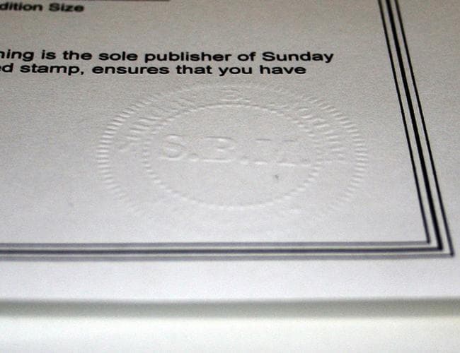 Sunday B/ゴールデンマリリン/限定2000枚/証明書/ウォーホル/額装済