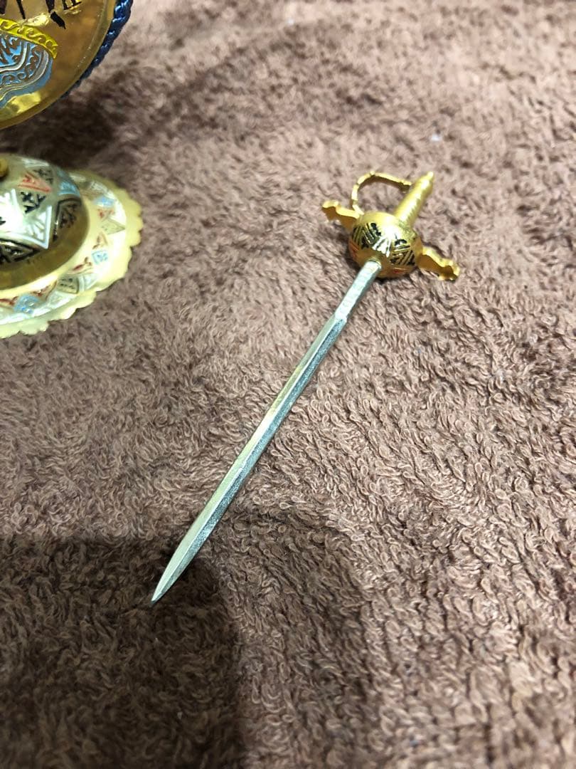 ヴィンテージ スペイン トレド ソード カクテルスティック ピック　踊り子