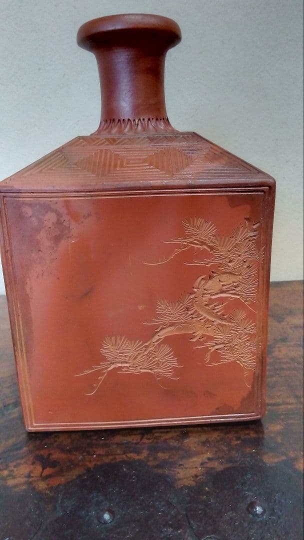 古備前　四角徳利　江戸末期