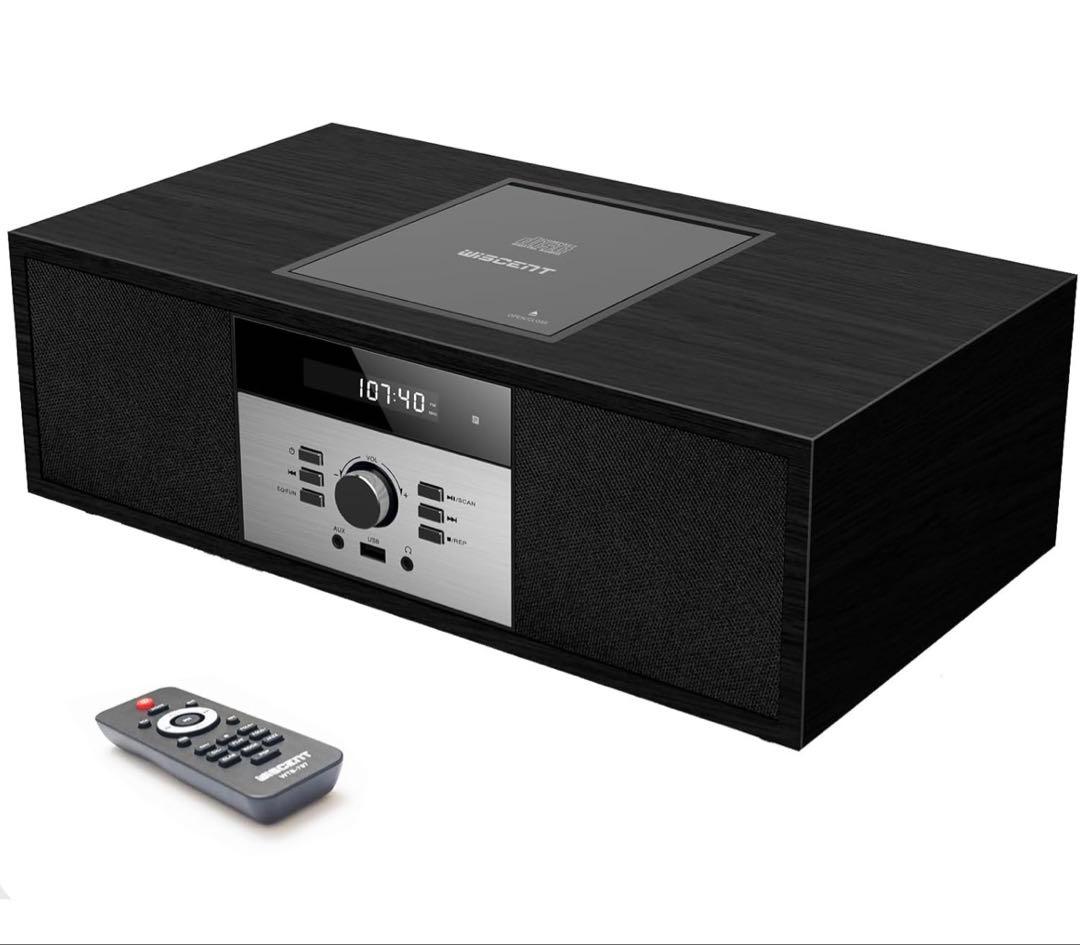 CDプレーヤー レトロ/Bluetooth/FMステレオ/USB MP3再生