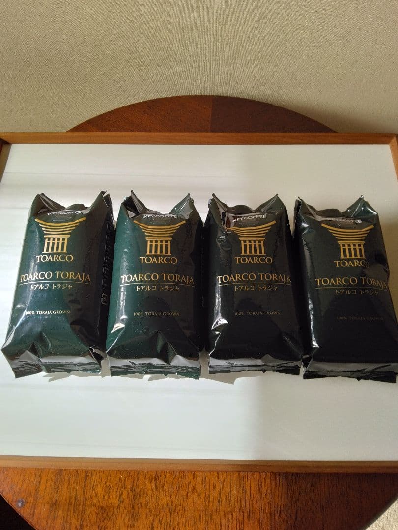 キーコーヒー　トアルコトラジャコーヒー豆200g入り4袋　　アッチ