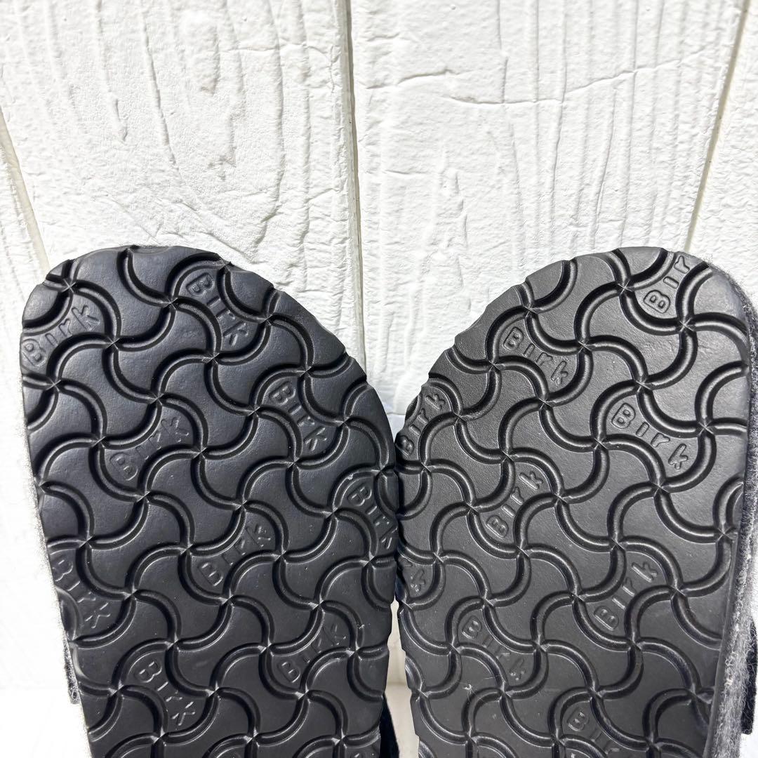 美品 ビルケンシュトック ボストン フェルト 37 24cm グレー