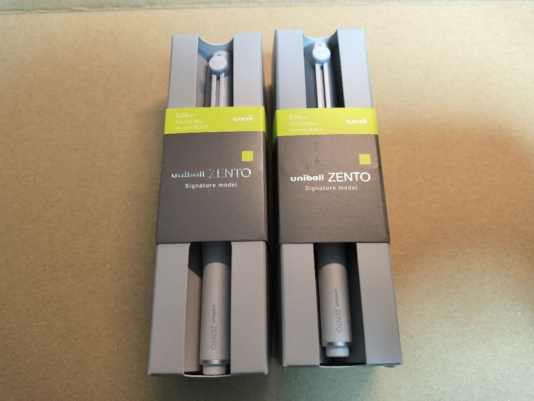 ユニボール　ゼント　シグニチャーモデル　シルバー　0.38mm　2個セット