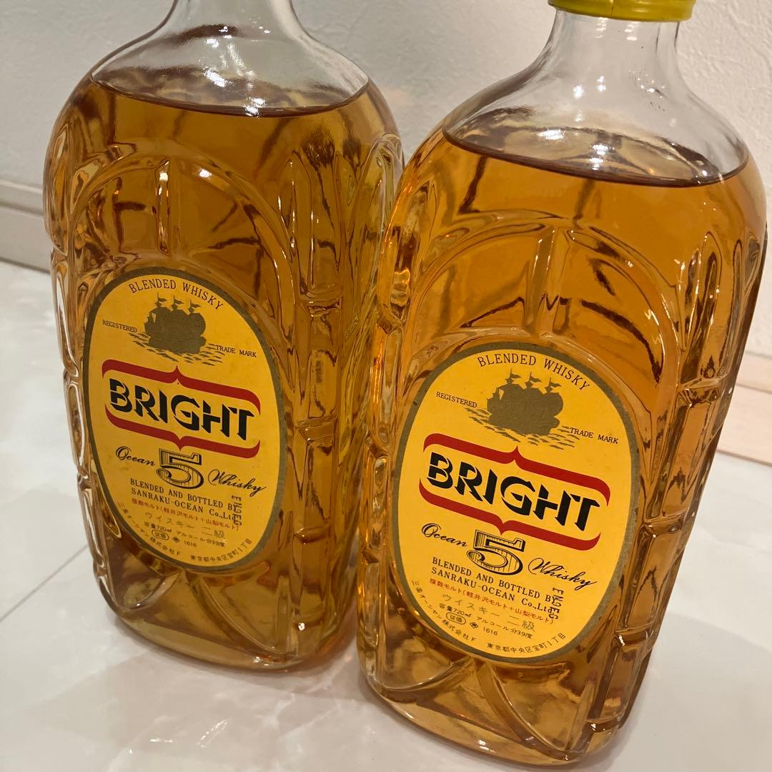 希少　　BRIGHT Ocean Whisky 720ml 二級表記　２本セット
