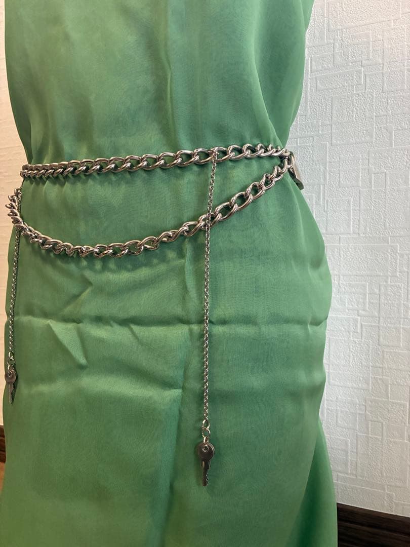 チェーンベルト 鍵付き シルバー　ドルガバ