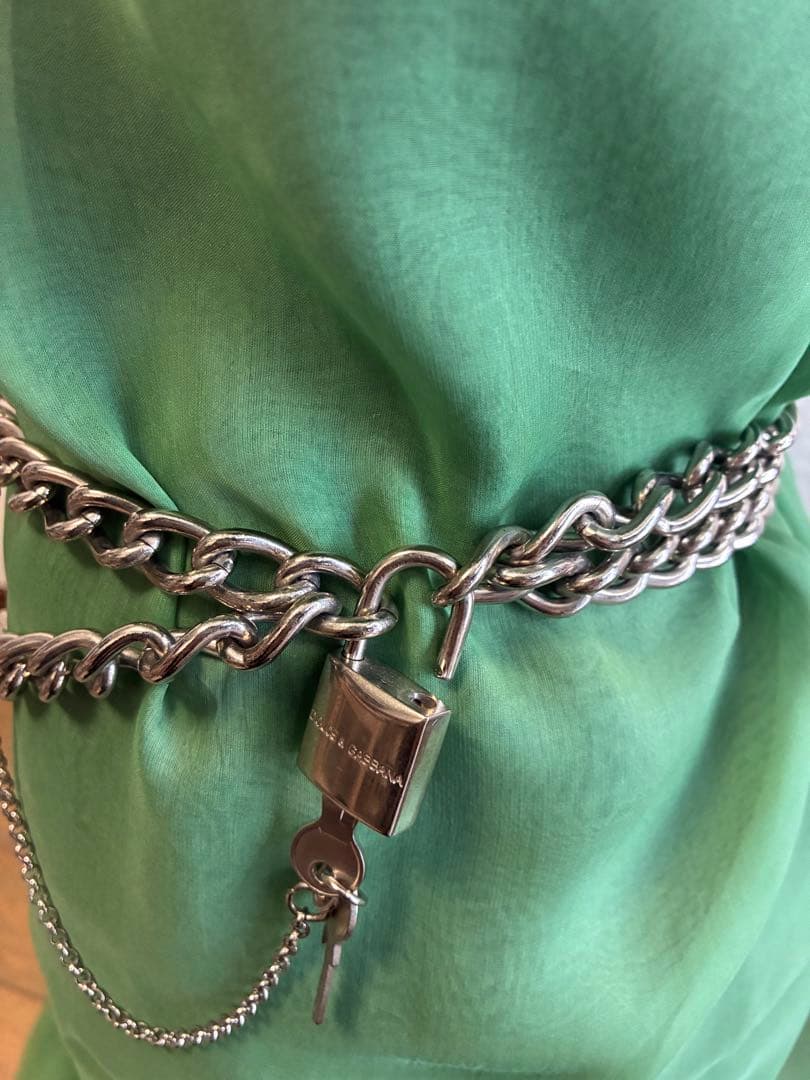 チェーンベルト 鍵付き シルバー　ドルガバ