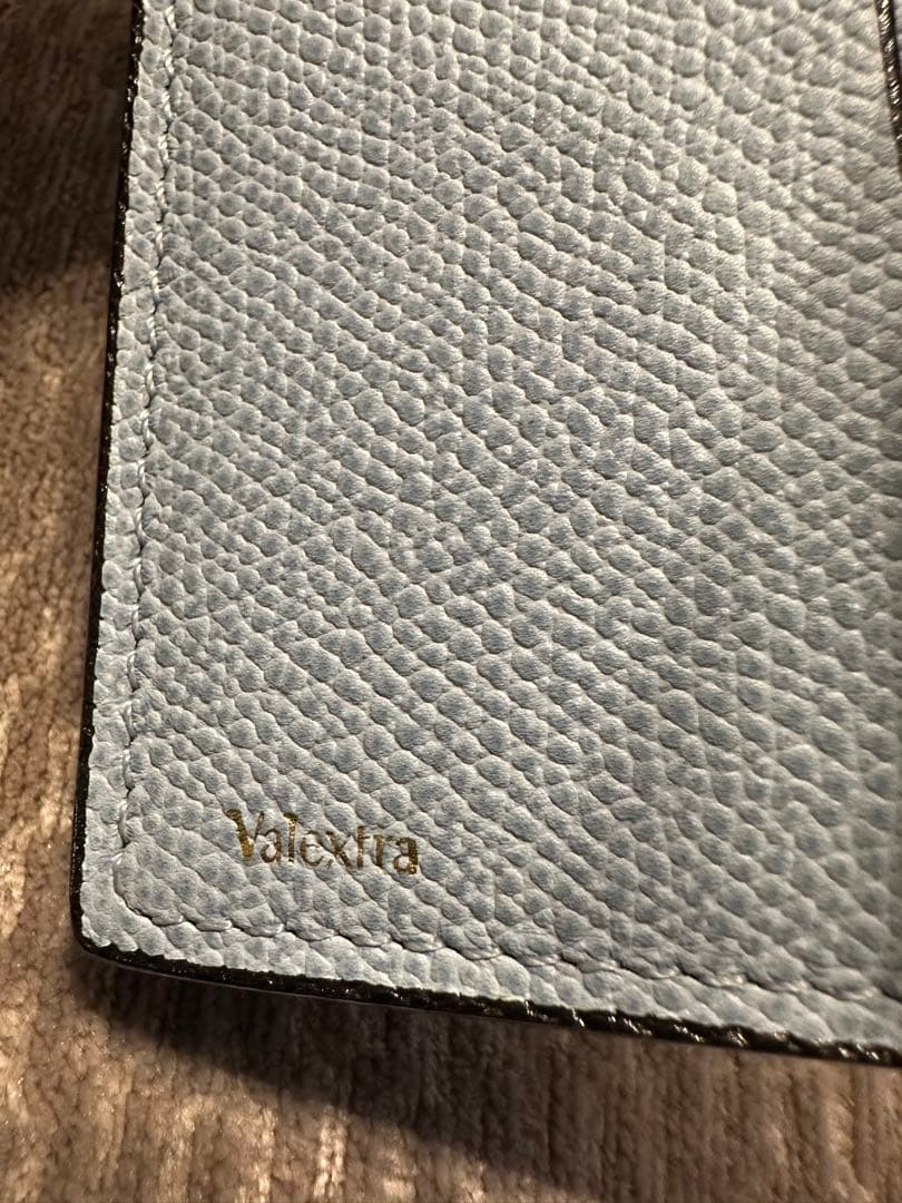 Valextra ライトブルー レザーカードケース