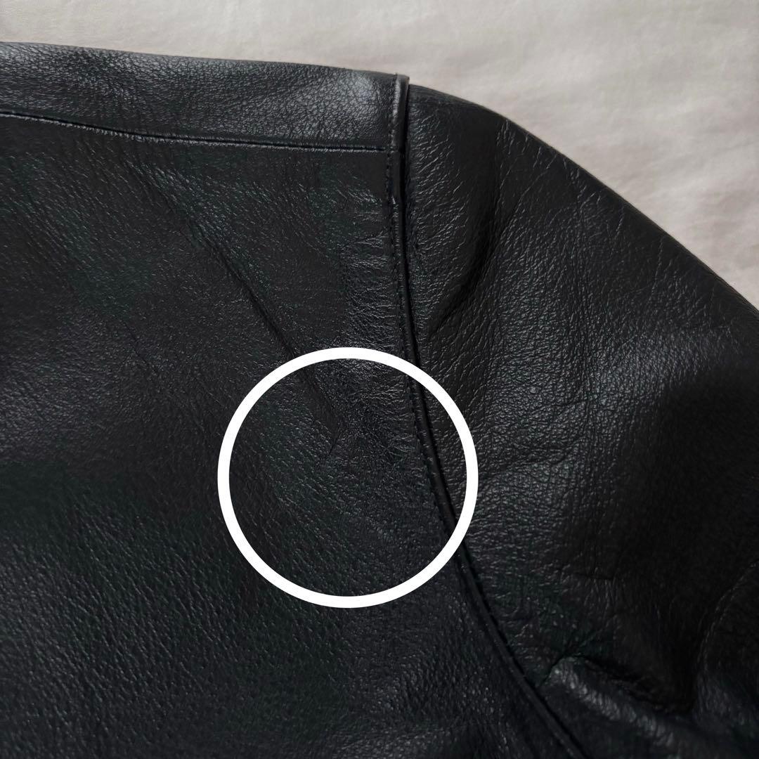 大人気！MOUSSY 牛革 シングル ライダース レザー ジャケット