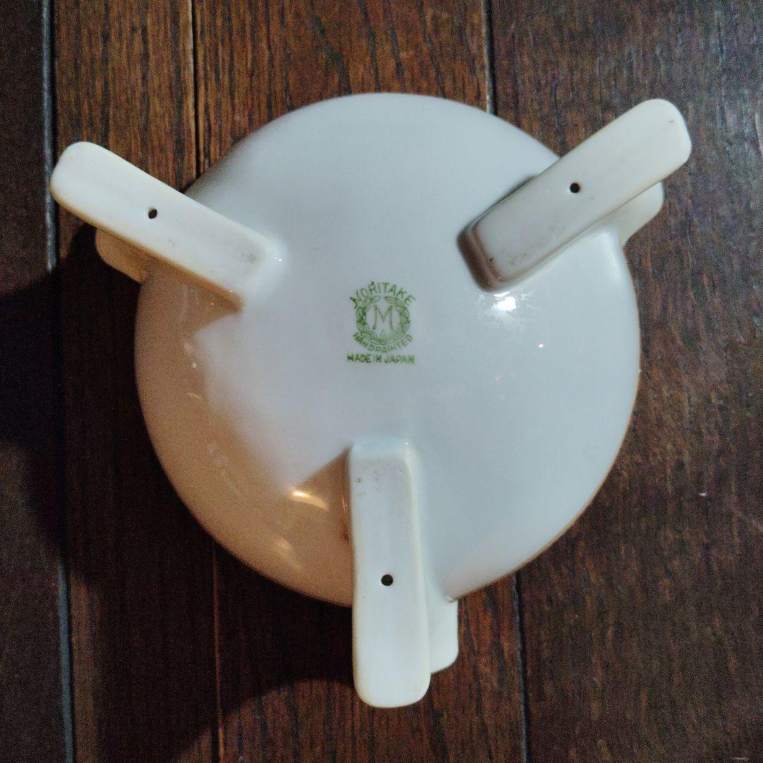 森村製オールドノリタケ、日本製 陶器 灰皿 シルエットデザイン