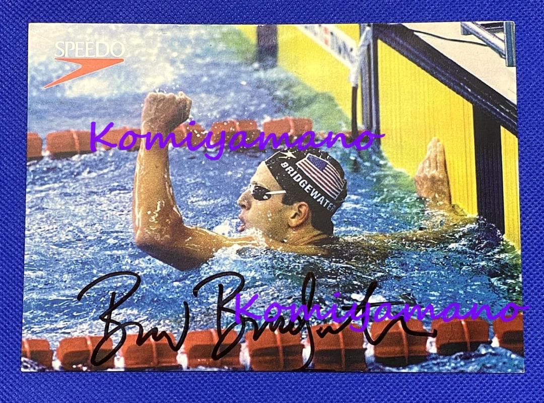 アトランタ五輪 競泳 金メダリスト ブラッド・ブリッジウォーター 直筆サイン