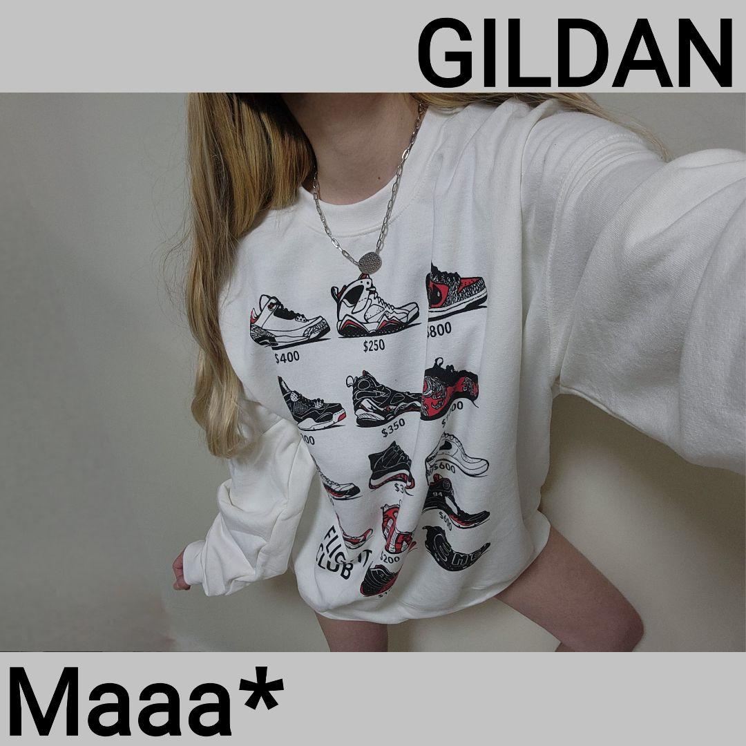 せいちゃん様♡出品迷い中！　GILDAN　スニーカー柄　スウェット　トレーナー