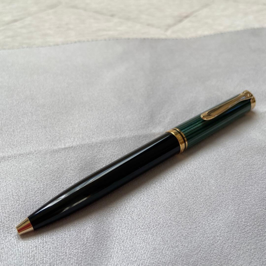 【ドイツ製】Pelikan スーベレーン K600 ツイスト式ボールペン 緑縞