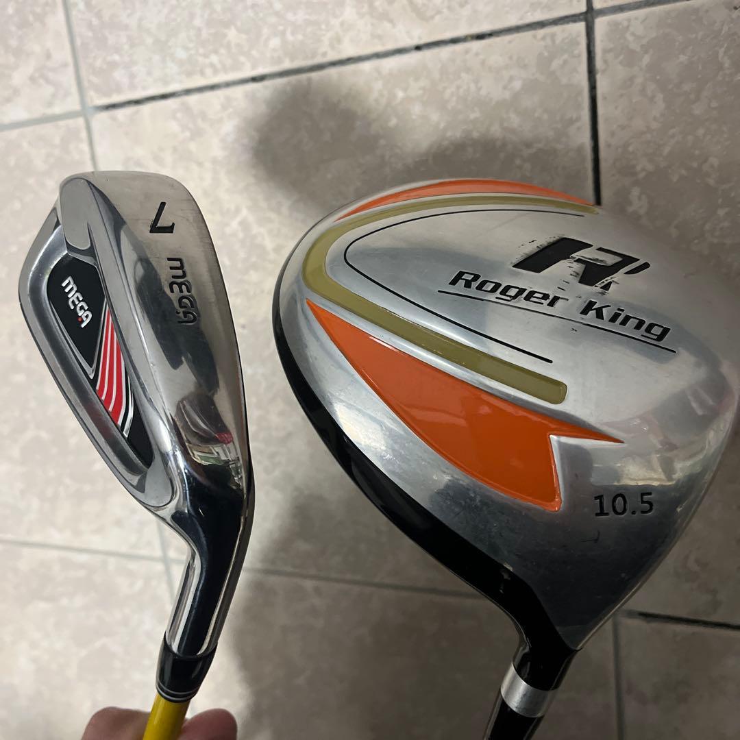ゴルフ練習器具セット　ロジャーキング　スイングドクタードライバーアイアンMEGA