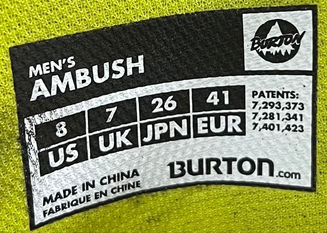 【即日発送】BURTON スノボブーツAMBUSH アンブッシュ 26.0cm
