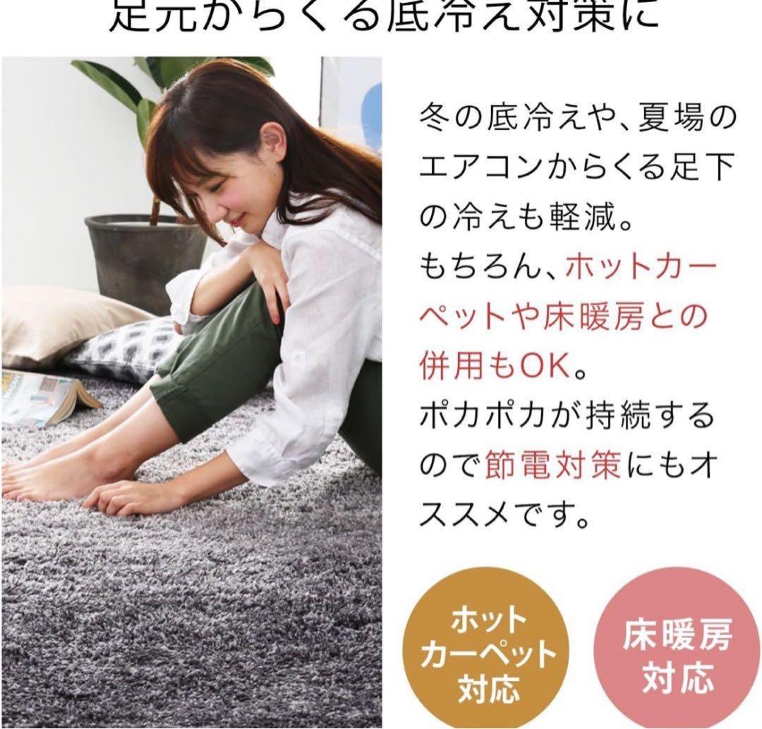 天*宮様 【極美品】 LOWYA ロングパイルラグ200×250cm グラデーシ