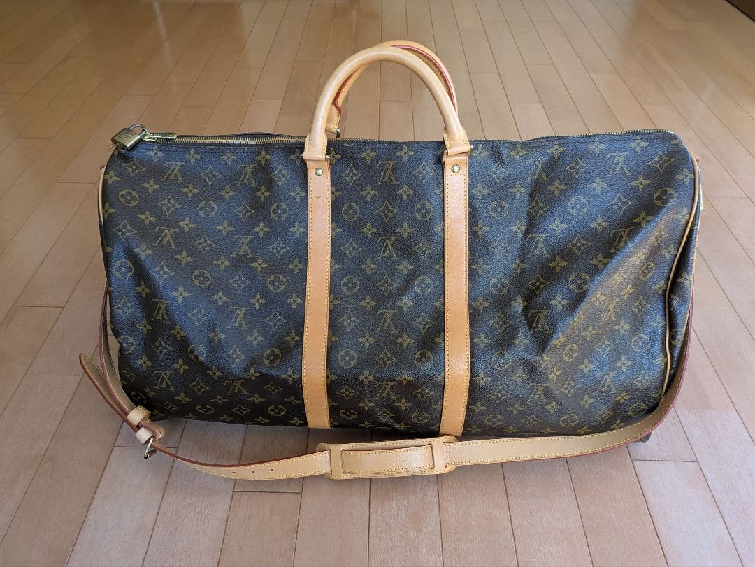 正規品 ルイ・ヴィトン ボストンバッグ ショルダー付 キーポル60