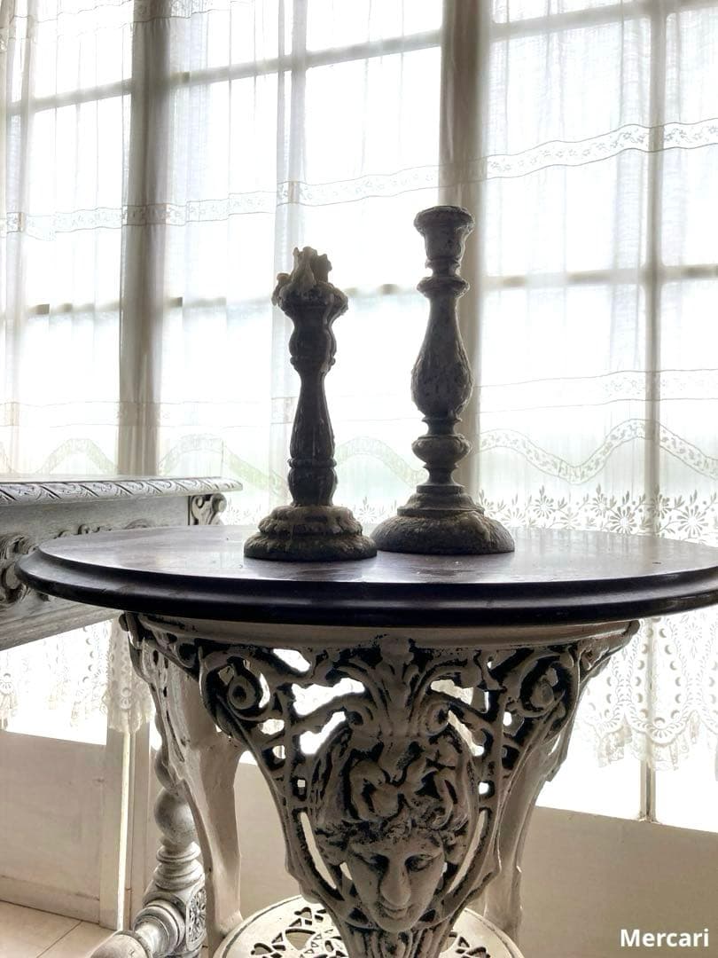 【希少】フランス　19世紀　アンティーク　キャンドルスタンド　シャビー