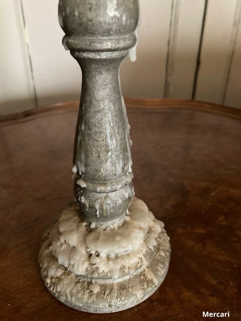 【希少】フランス　19世紀　アンティーク　キャンドルスタンド　シャビー