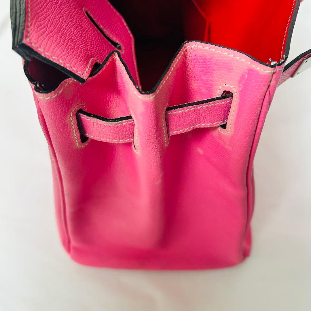 ヘンリーハイクラス カデナ 希少ピンク ハンドバッグ