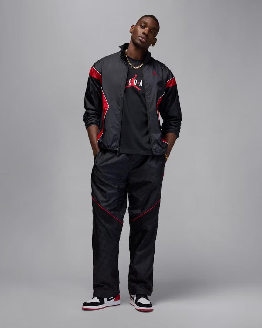 新品 未使用 ジャンプマンジャージ ナイロンパンツ 2点 ブラック Lサイズ