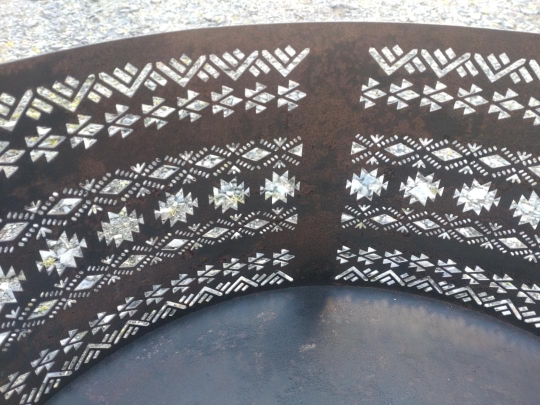 FUTURE FOX ナバホ柄 焚き火台 3回使用 五徳・収納袋付 元箱で発送