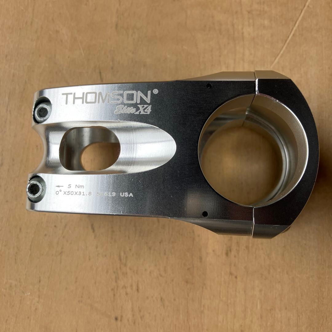THOMSON ELITE X4 STEM 50mm 0° シルバー
