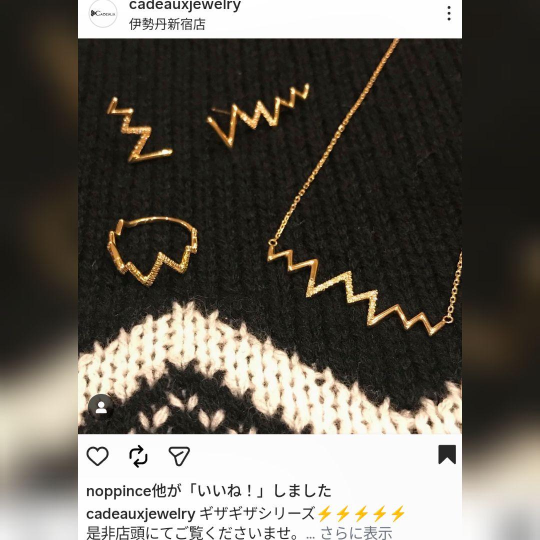 cadeaux Jewelry カドー ギザギザピアス