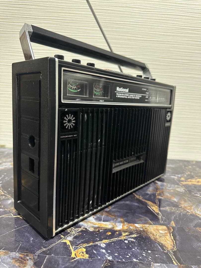 美品NATIONAL ラジカセ レコーダーRS-457 AM/FM ラジオ昭和