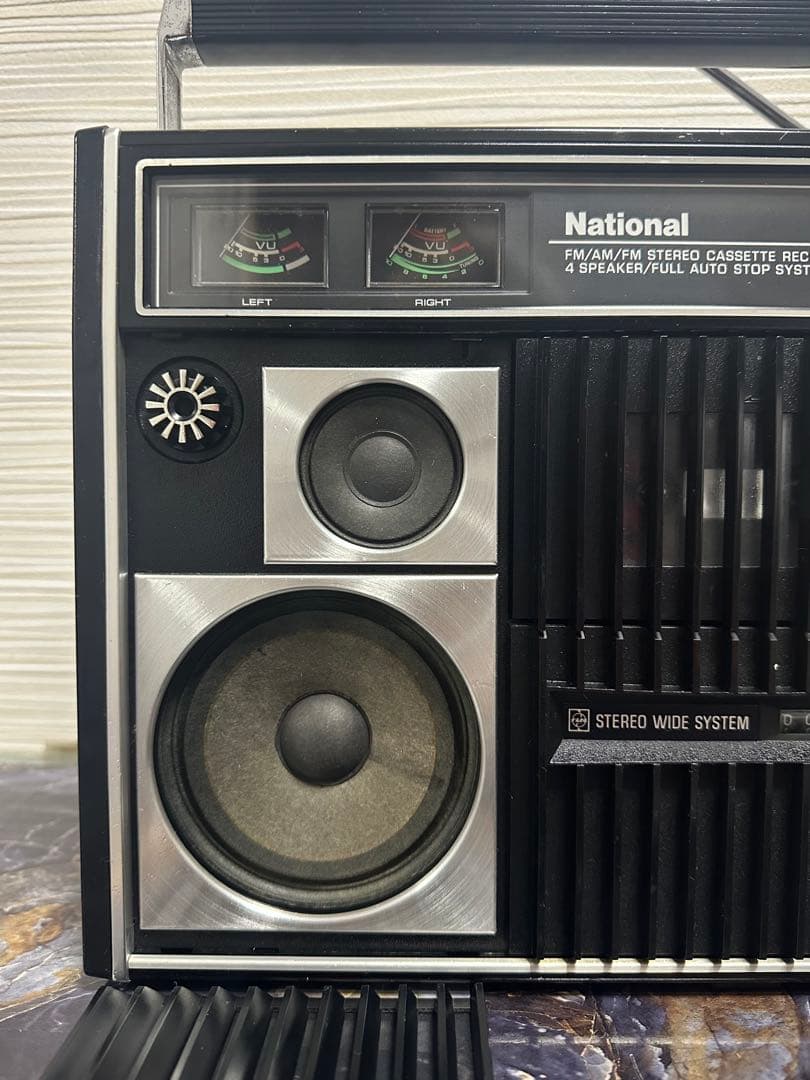美品NATIONAL ラジカセ レコーダーRS-457 AM/FM ラジオ昭和