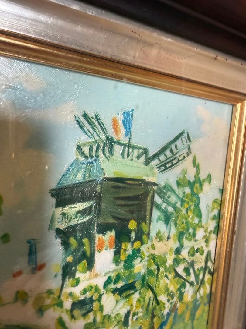 モーリス・ユトリロ　モンマルトルの喫茶店　講談社・美術複製画