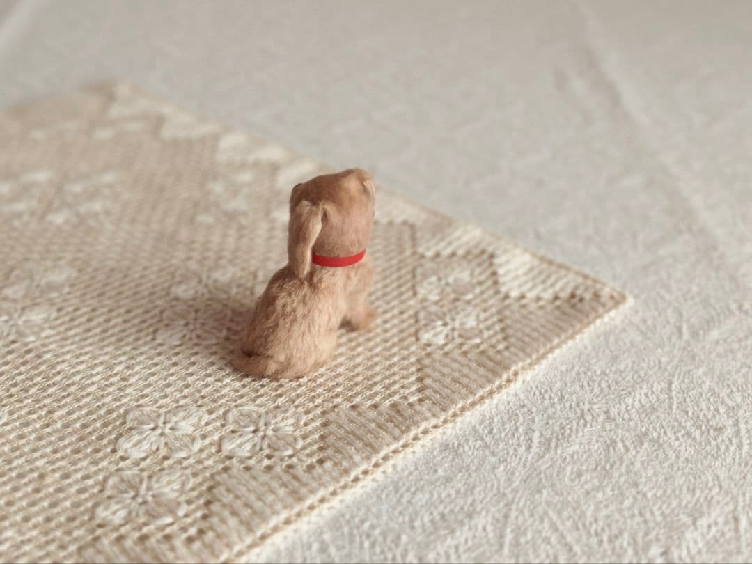 【misen2014さま】vintage ୨୧ リアルファーのおすましワンちゃん