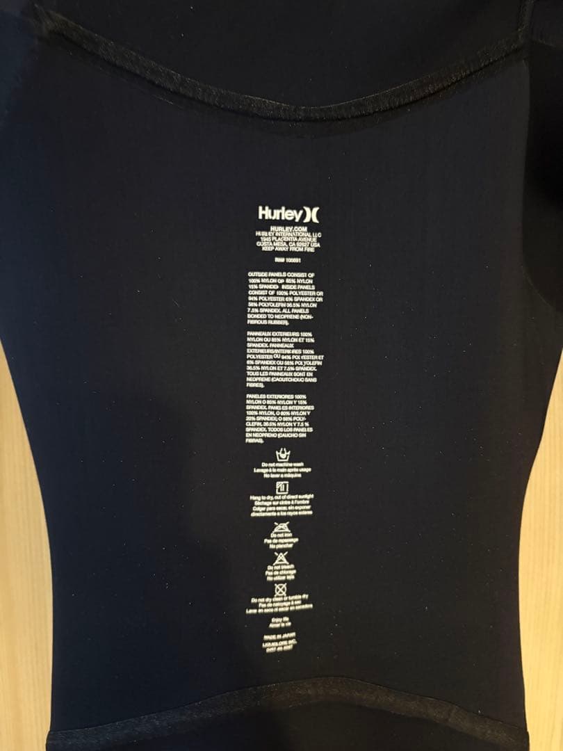 ハーレー Hurley Advantage Elite ウェットスーツ　3mm