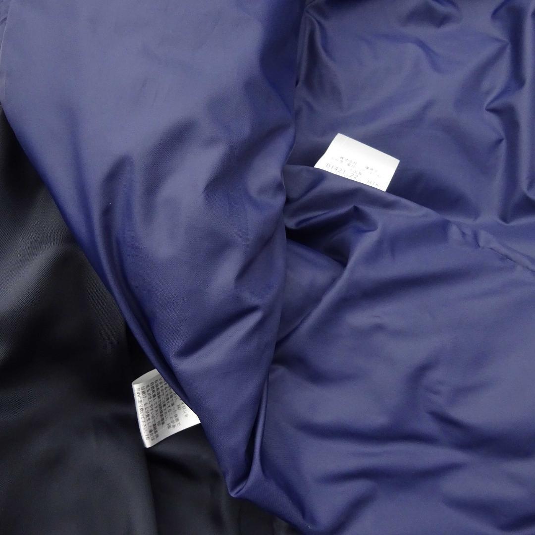 超美品バリーブラックレーベルライナー付きダウン系フードメルトン素材ジャケトLL