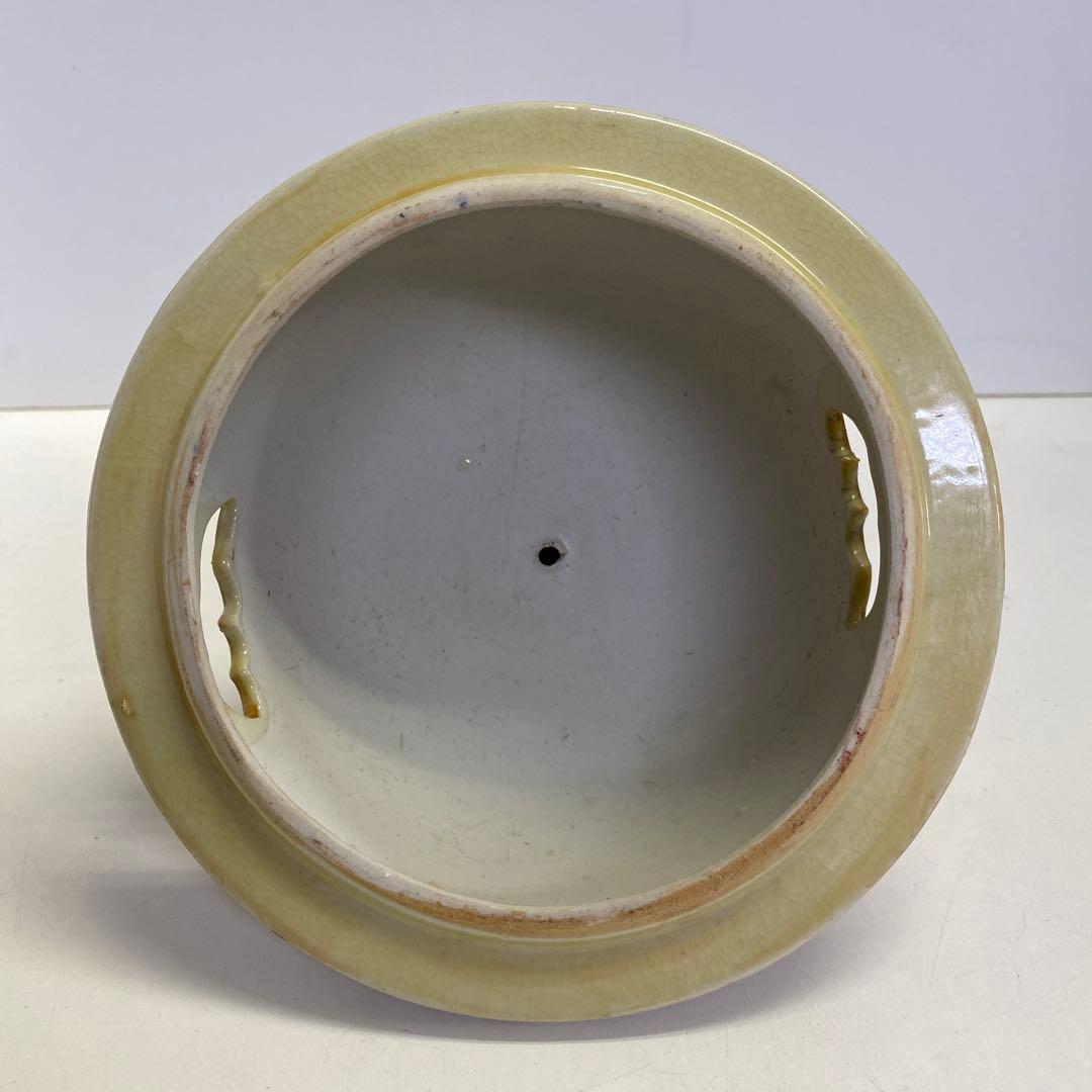 香炉 特大 薩摩焼？ 三足香炉