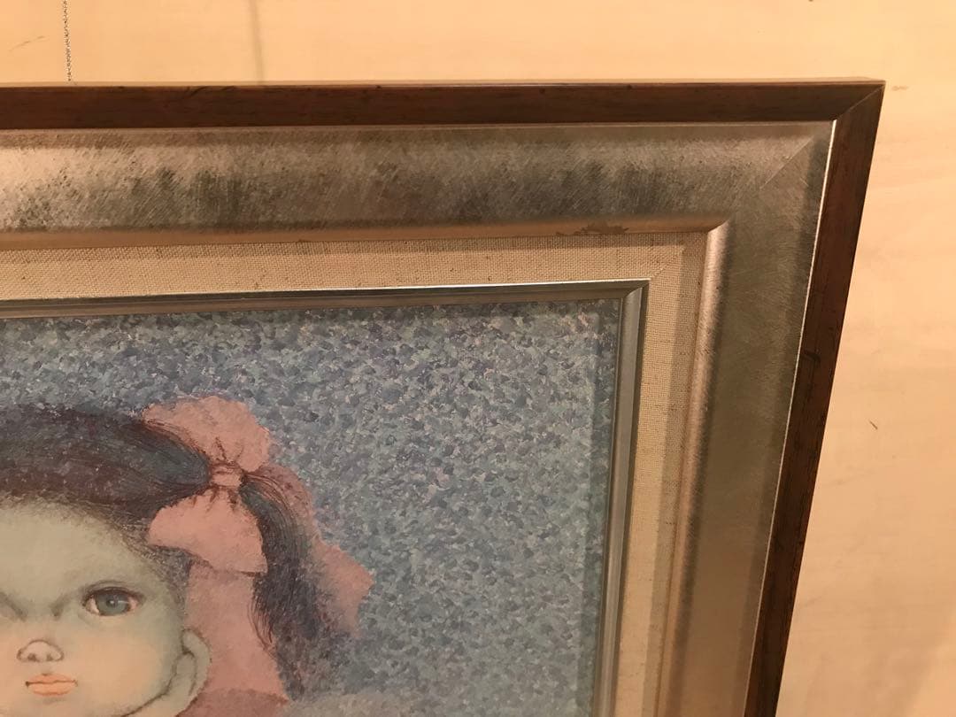 はしぐちみよこ　「窓」　油彩Ｆ６号　画面右下・キャンバス裏に直筆サイン有り